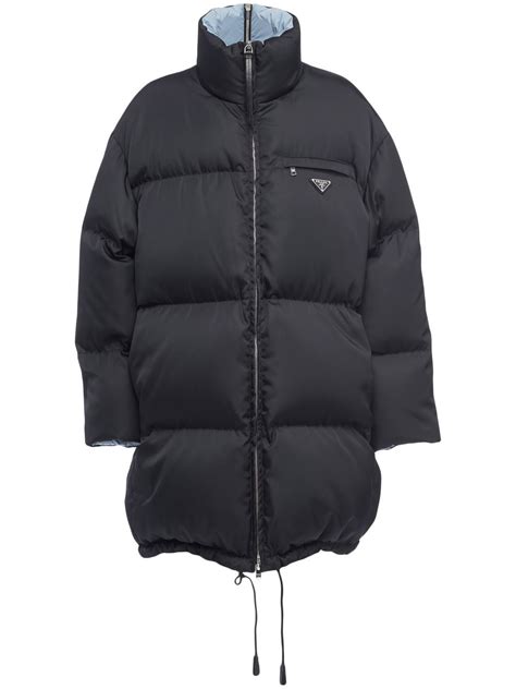 prada jacket down|Prada re nylon puffer jacket.